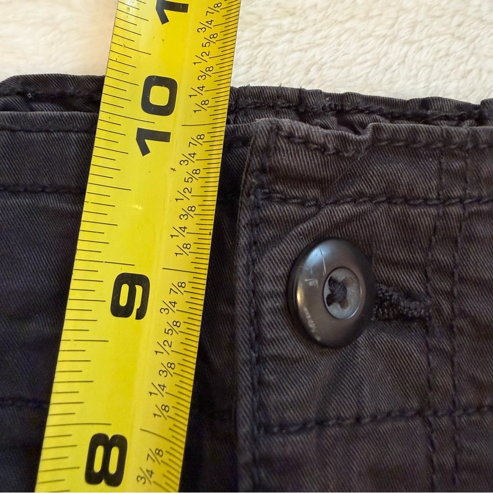 American Eagle Black Vintage Wash Stretchy Cargo Jogger High Waisted Pants - Picture 11 of 12